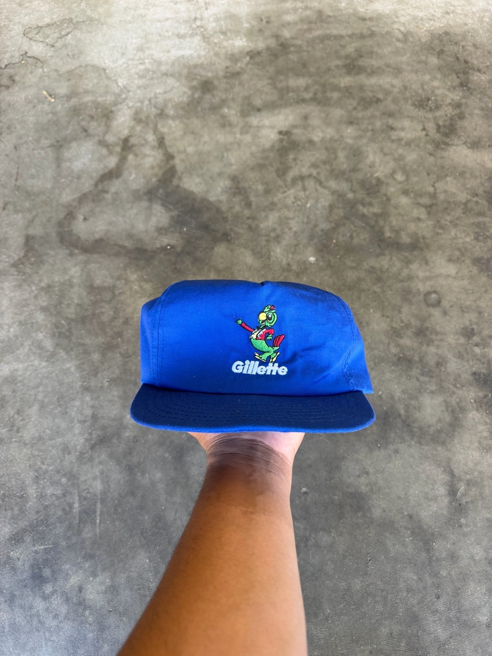 Vintage Gillette Razor 1960s Sharpie the Parrot Baseball SnapBack VERY RARE